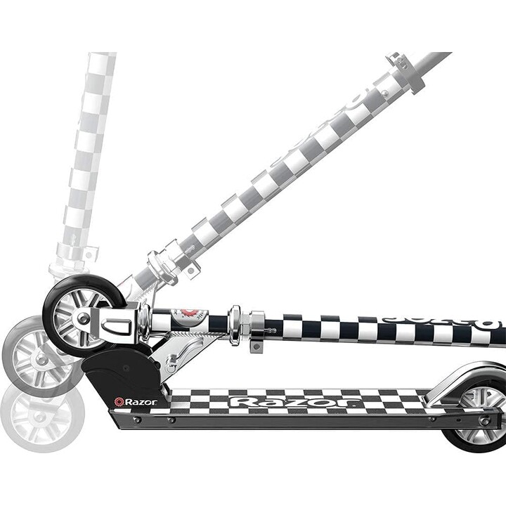 Razor A Klapp-Tretroller für Kinder schwarz/weiß