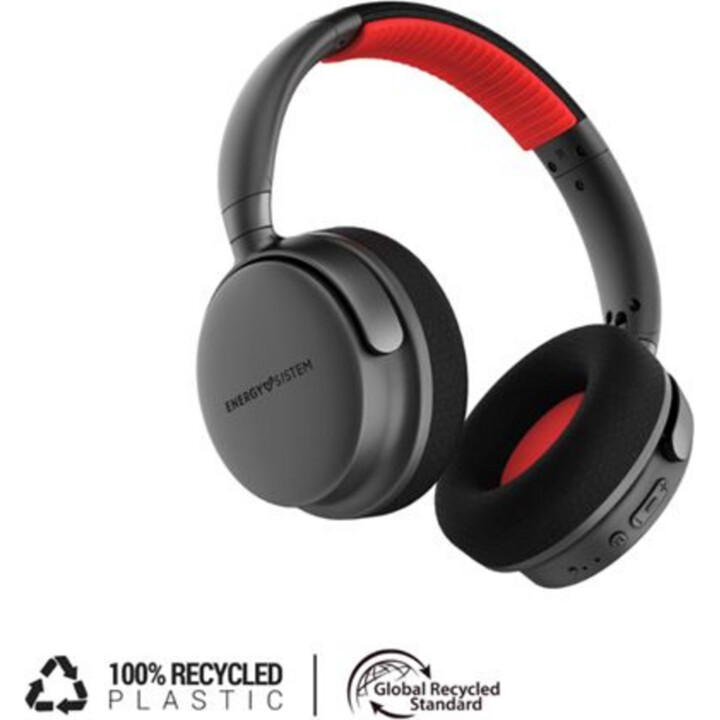 Headband Headphones with Bluetooth ENERGY SISTEM Power Sport - USB Type C · Jack 3.5mm · BT · Microphone · Black