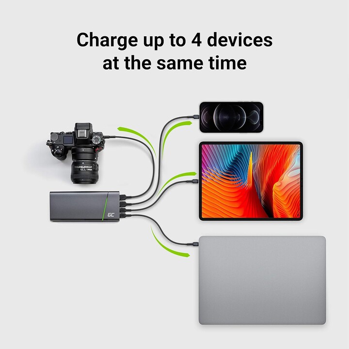 Green Cell PowerPlay Ultra batería externa Ión de litio 26800 mAh Grafito