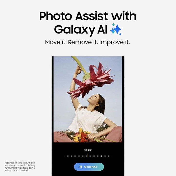 SAMSUNG Galaxy S24 FE, téléphone AI, smartphone Android 128 Go, appareil photo haute résolution 50 MP, bleu
