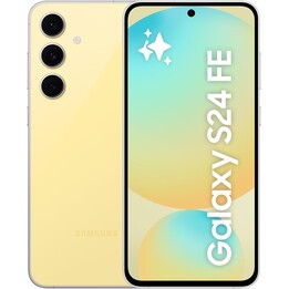SAMSUNG Galaxy S24 FE, teléfono AI, teléfono inteligente Android de 128GB, cámara de alta resolución de 50 MP, amarillo
