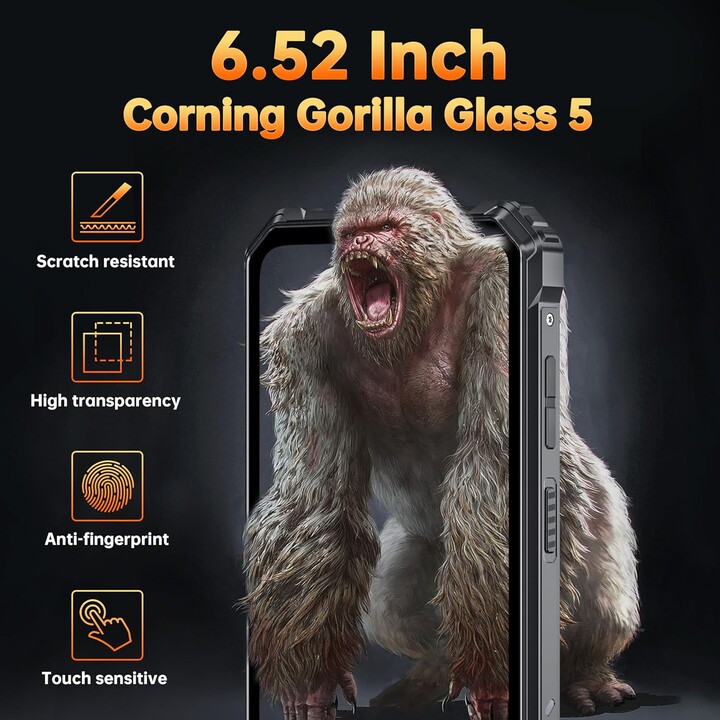 OUKITEL G1, Smartphone Robusto Android 14, 24GB+256GB(TF 1TB) 6.52'' HD+ Teléfono Móvil Irrompible, Verde