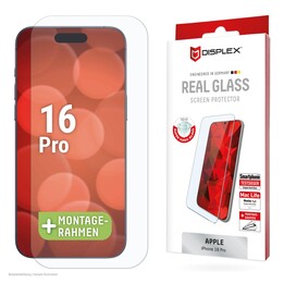 Vidro temperado DISPLEX 2D/Transparente 10H para Apple iPhone 16 Pro