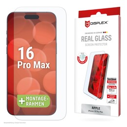 DISPLEX tempered glass 2D/ Clear (10H) for Apple iPhone 16 Pro Max