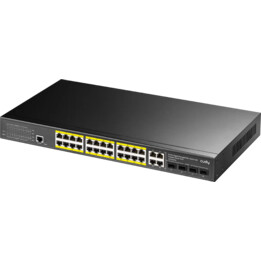 Switch CUDY GS2028PS4-400W 24 portas Gigabit L2 gerenciado PoE+ 400W 4 portas combinadas Gigabit