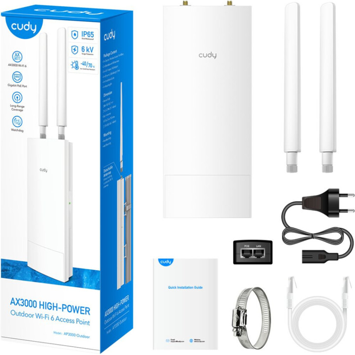 Ponto de acesso CUDY AP3000 EXTERIOR