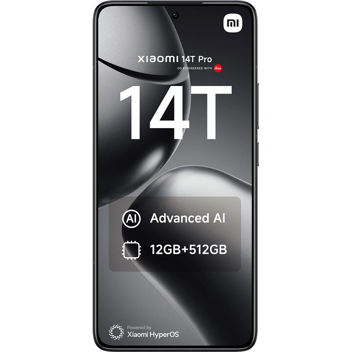 Xiaomi 14T Pro 5G, 12GB 512GB, Smartphone with 6.67 AI display, Dual Sim, Titan Black