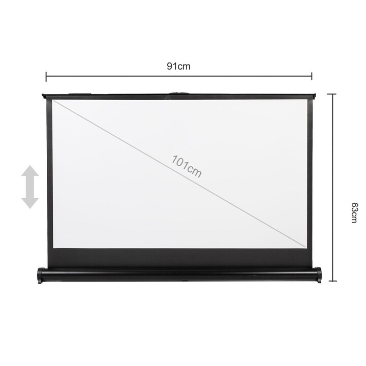 Maclean 40" 16:9 Tela de projeção portátil de mesa compacta MC-962