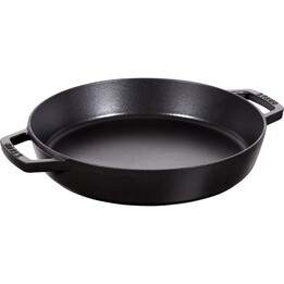 Staub Cast Iron Frying Pan with Two Handles - 34 cm, Black