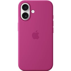 Custodia in silicone Apple per iPhone 16 con MagSafe - Fucsia