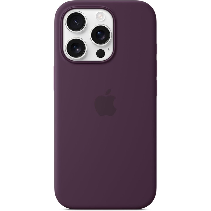 Capa de silicone Apple iPhone 16 Pro com MagSafe - Ameixa