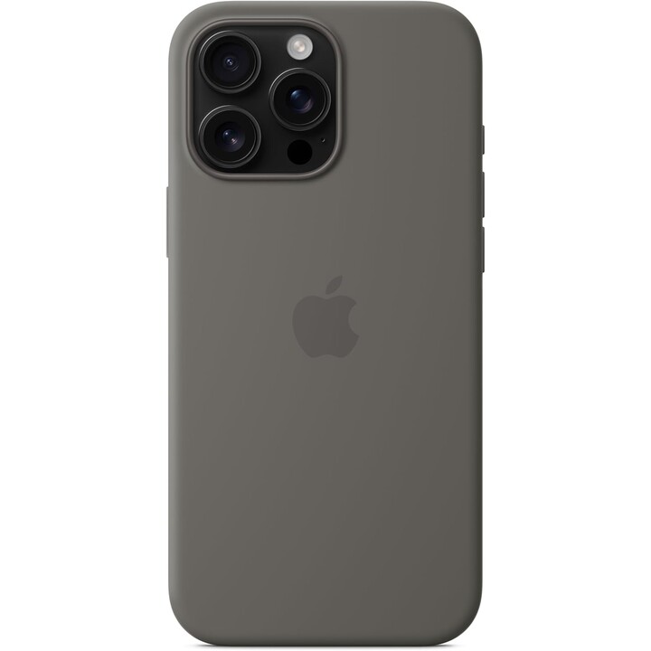Apple iPhone 16 Pro Max Silicone Case with MagSafe - Stone Grey