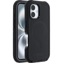 Funda OtterBox Defender Series MagSafe para iPhone 16, a prueba de golpes, a prueba de caídas, ultrarresistente, negra