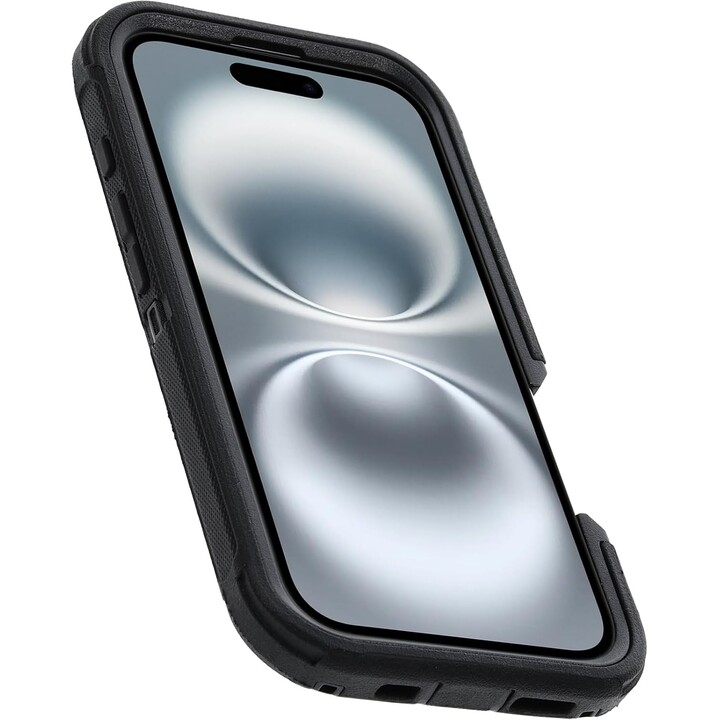 Capa MagSafe OtterBox Defender Series para iPhone 16, à prova de choque, à prova de quedas, ultrarresistente, preta