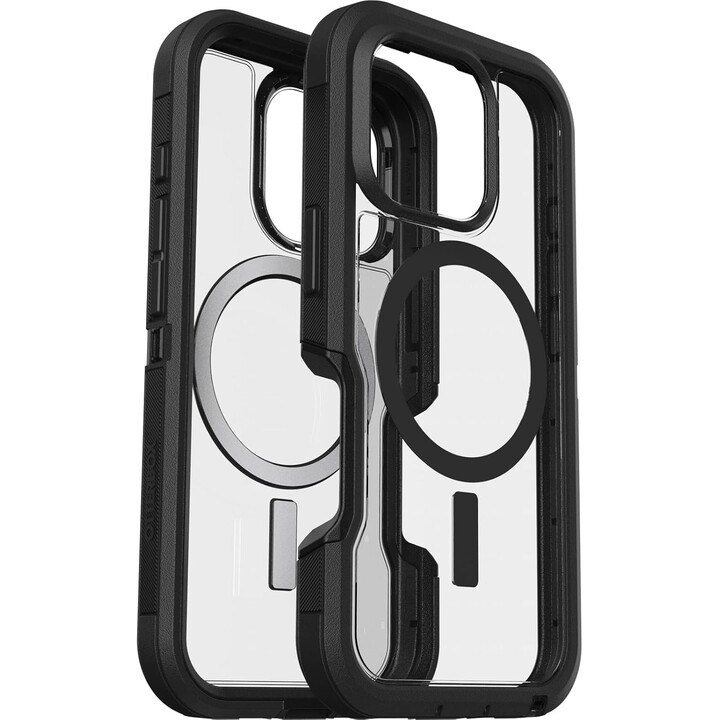 OtterBox Defender XT transparente Apple iPhone 16 Pro lado escuro - transparente/preto