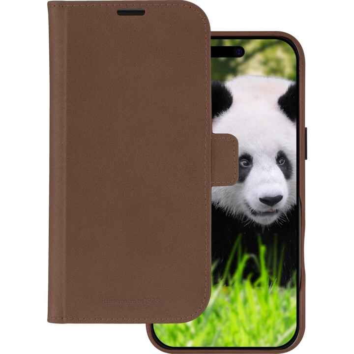 dbramante1928 Funda Libro Lynge iPhone 16 Plus Marrón