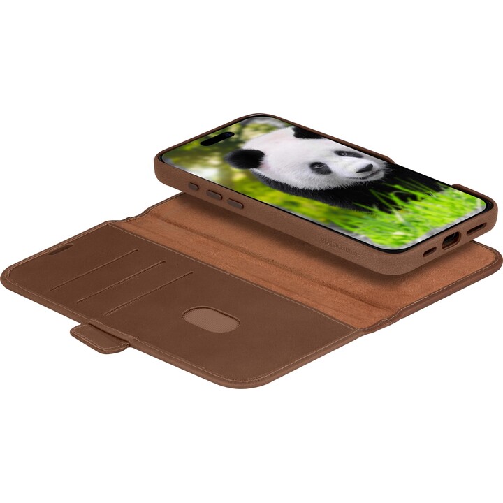 dbramante1928 Buchcover Lynge iPhone 16 Plus Braun