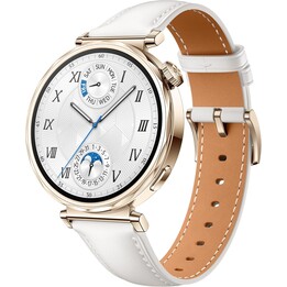 HUAWEI Watch GT5, Smartwatch pantalla 1.43, hasta 14 días, 41mm, Cuero Blanco