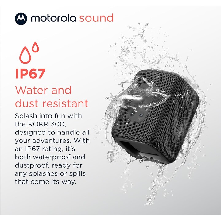 Altavoz Bluetooth Motorola Rokr 300 7W IP67 Negro