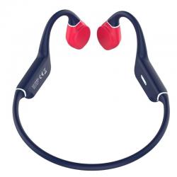 Leotec Bone Conduction Kabelloser Sportkopfhörer Osea Kuri / mit Mikrofon / Bluetooth / Blau und Rot