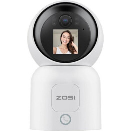 ZOSI C519M 4 MPx 2.5K P/T Dual WiFi Deteção de Movimento Ecrã Branco - Câmara de segurança IP