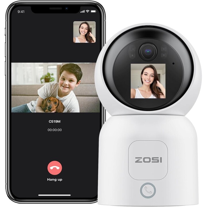 ZOSI C519M 4 MPx 2.5KP/T WiFi Duale Bewegungserkennung Weißes Gehäuse – IP-Sicherheitskamera