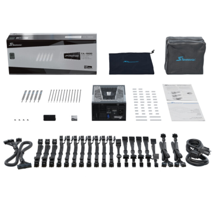 Fonte de alimentação Seasonic Prime-tx-1600 1600 W 20+4 pinos ATX ATX preto