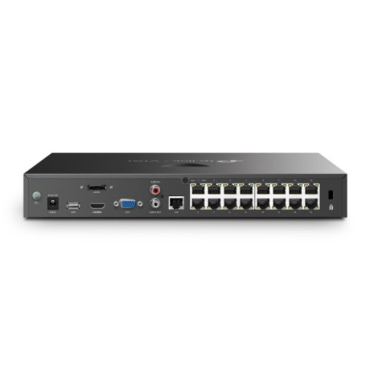 TP-Link Vigi Viginvr2016h-16mp4tb Enregistreur vidéo réseau (NVR) Noir