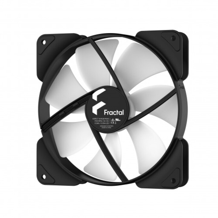 Ventilateur de boîtier d ordinateur Fractal Design Aspect 14 Rgb Pwm 14 cm noir 1 pc(s)