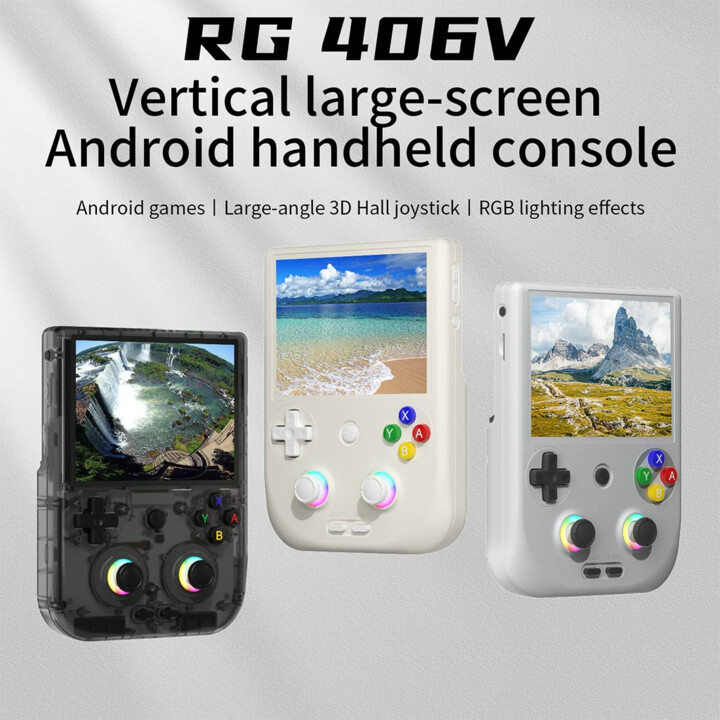 Portable Retro Console Anbernic RG406V-LS164 8GB/128GB Black