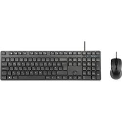 Full-size wired keyboard and mouse combo (Spanish)