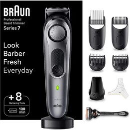 Tondeuse à Barbe Braun Series 7 BT7420 6 en 1 Noir/Gris