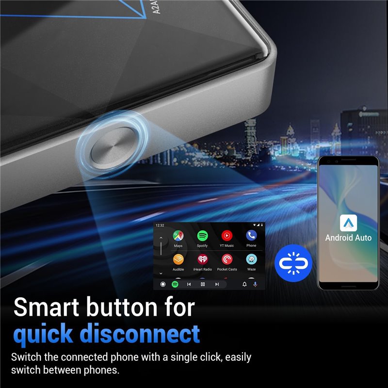 Ottocast Adaptador Inalámbrico Carplay Y Adaptador Inalámbrico Para Auto Android