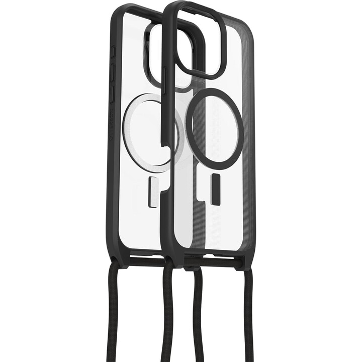 otterBox React Series – Capa MagSafe para iPhone 16 Pro Max – Capa protetora ultrafina com alça ajustável e removível – Padrão m