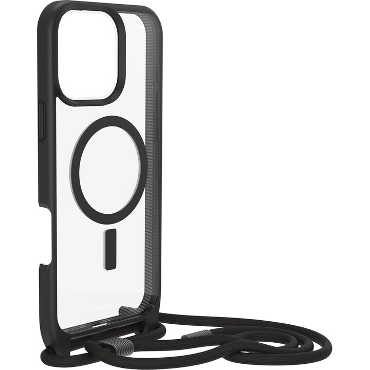 otterBox React Series – Capa MagSafe para iPhone 16 Pro Max – Capa protetora ultrafina com alça ajustável e removível – Padrão m