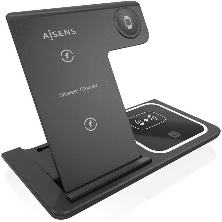 Base de chargement sans fil Aisens ASCH-15W3WC043-BK/ 15W
