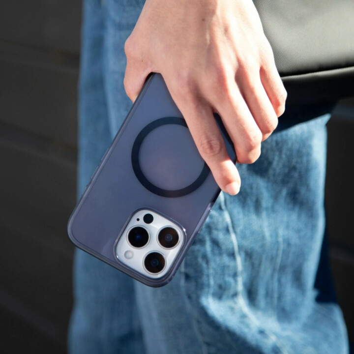 Capa traseira para celular incase slim magsafe deep space azul iphone 16 plus