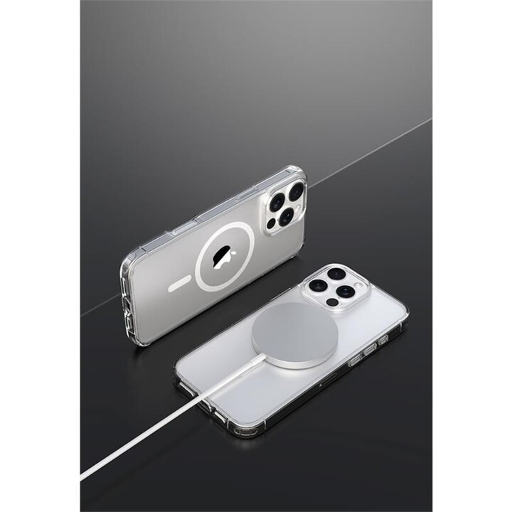 Funda movil back cover devia antishock magnetic trasparente iphone 16 plus
