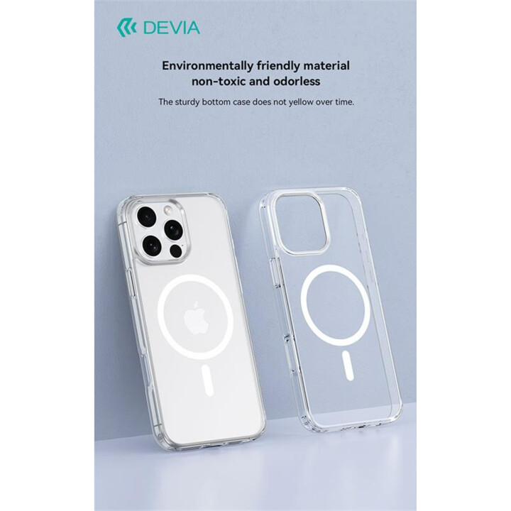 Mobile case back cover devia antishock magnetic transparent iphone 16 plus