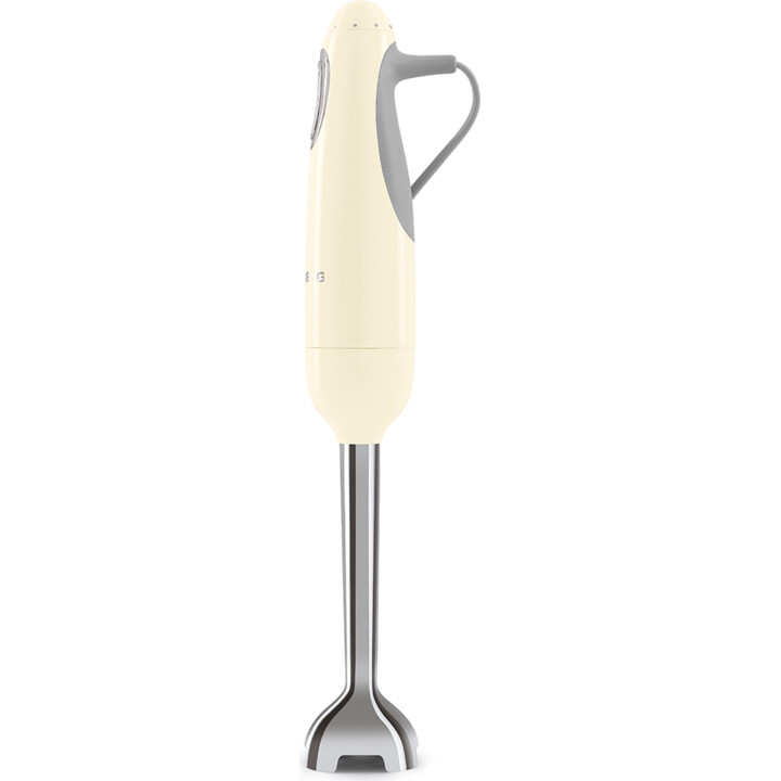 Mixeur plongeant Smeg avec accessoires crème style 50 hbf03creu