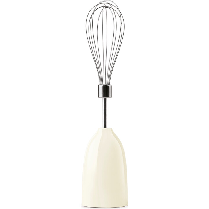 Mixeur plongeant Smeg avec accessoires crème style 50 hbf03creu