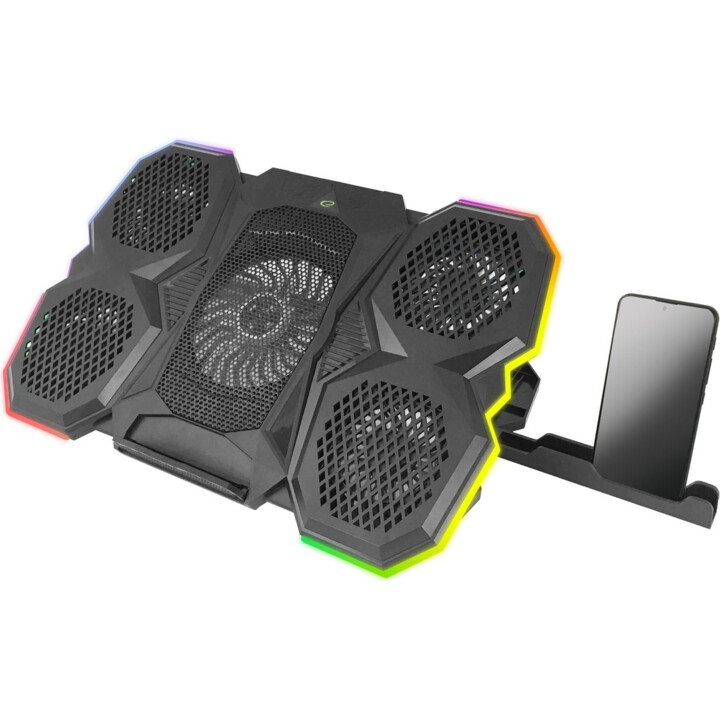Esperanza EGC107 base de refrigeración para portátil negra