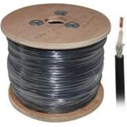 Cable Coaxial RG174 50 Ohm 100m negro