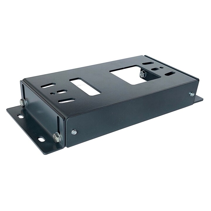 Base di montaggio 6,5-10,5cm ZINCATA RAL7016 per azionamenti NICE, FAAC, GENIUS, BENINCA, KEY, CAME, ROGER