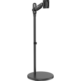 Maclean Mobiler Monitor-/TV-Bodenständer, Gasfeder, 17–35 Zoll, 2–10 kg, Schwarz, MC-970B
