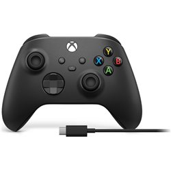 Manette sans fil Microsoft Xbox Series Noir + Câble USB-C