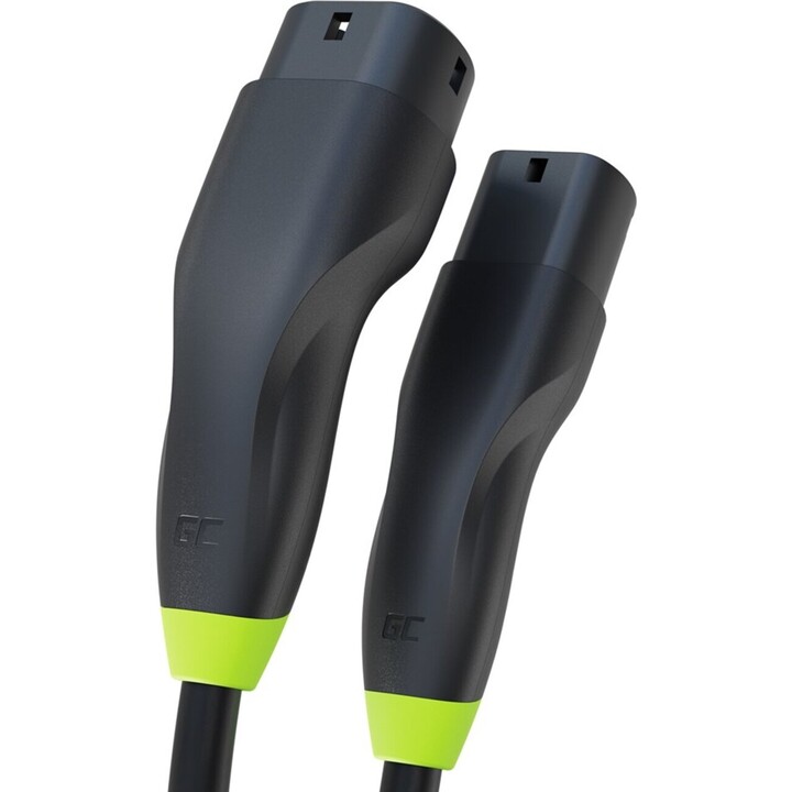 Green Cell EVKABGC03 Ladekabel für Elektrofahrzeuge Schwarz Typ 2 3 5 m