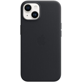 Capa de couro Apple com MagSafe para Apple iPhone 14, meia-noite