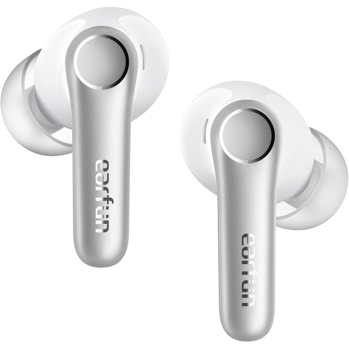 Earfun Air Pro 4 ANC QuietSmart 3.0 Fones de ouvido Bluetooth brilhantes brancos