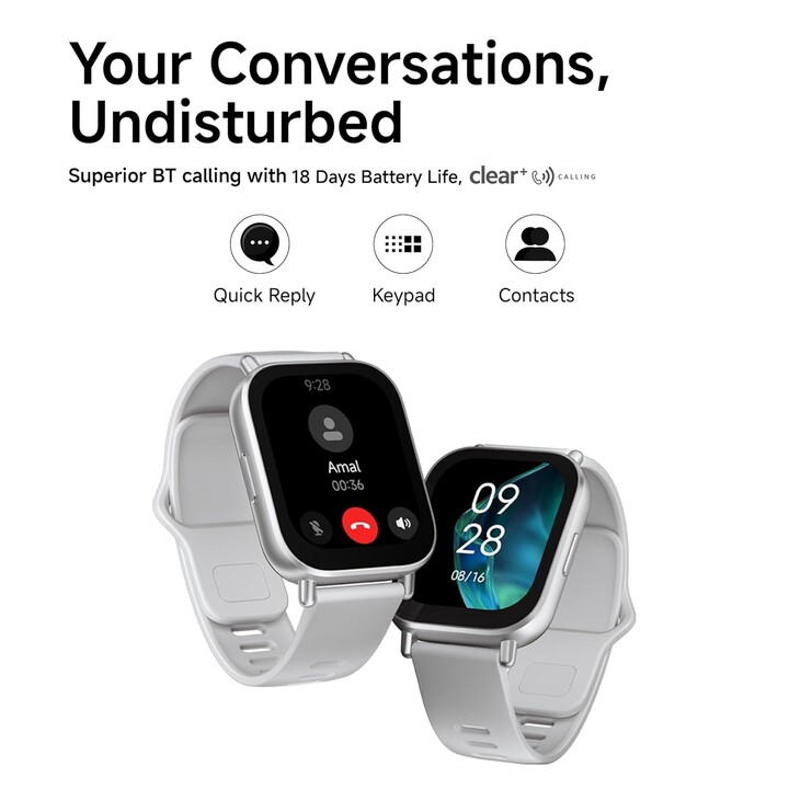 Xiaomi Redmi Watch 5 Active 5,08 cm (2") LCD Numérique 320 x 385 pixels Écran tactile Argent